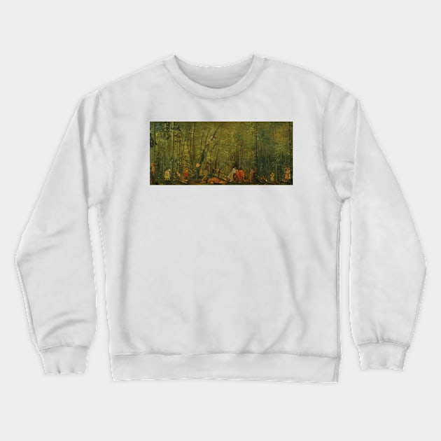 Springtime of Delight by Arthur Bowen Davies Crewneck Sweatshirt by Classic Art Stall